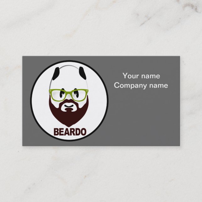 Tarjeta De Visita Beardo panda (Anverso)