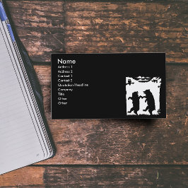 Tarjeta De Visita Bears Black Silhouette