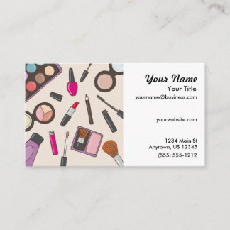 Tarjeta De Visita Beautician del artista de maquillaje