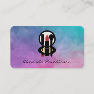 Tarjeta De Visita Beauticist color agua