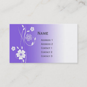 Tarjeta De Visita Beautiful modern floral design pocket calendar