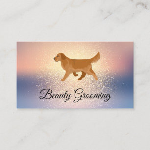 Tarjeta De Visita Beauty Dog Groomer   Perro corriendo