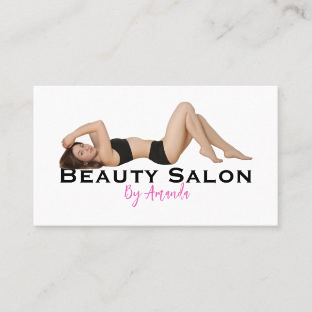Tarjeta De Visita  Beauty Salon Business Card (Anverso)
