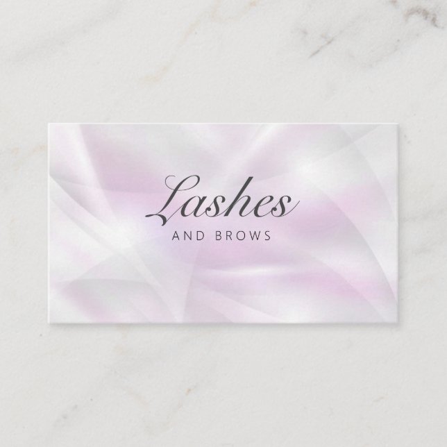 Tarjeta De Visita Beauty Salon Lashes and Brows Business Card (Anverso)
