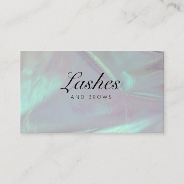 Tarjeta De Visita Beauty Salon Lashes and Brows Business Card (Anverso)