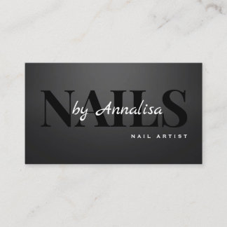 Tarjeta De Visita Beauty Salon Nails Business Card