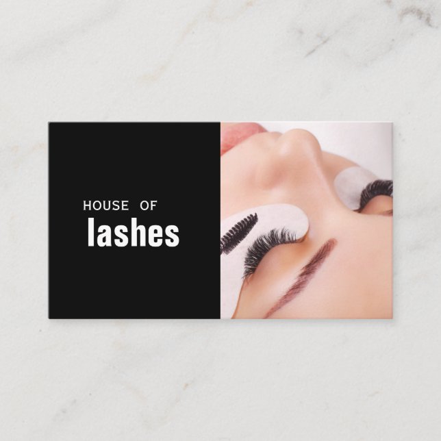 Tarjeta De Visita Beauty Salon Spa Lashes Brows (Anverso)