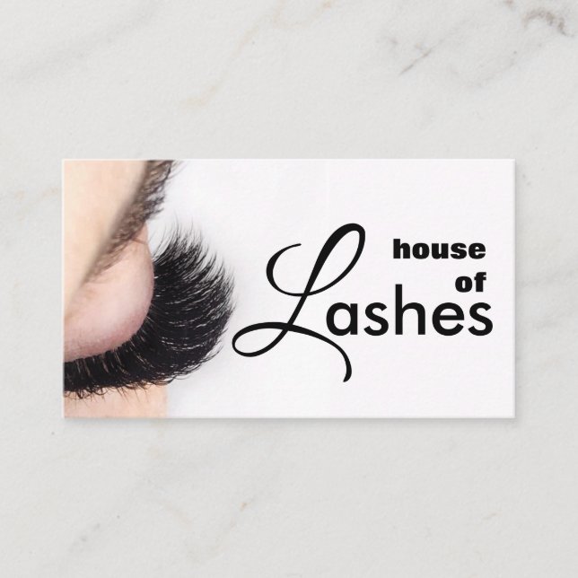 Tarjeta De Visita Beauty Salon Spa Lashes Brows Business Card (Anverso)