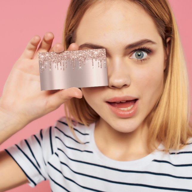 Tarjeta De Visita Beauty Studio Spa Lash Rosa Oro Dris Chispa (Subido por el creador)