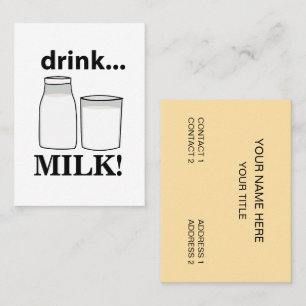 Tarjeta De Visita Bebe Leche