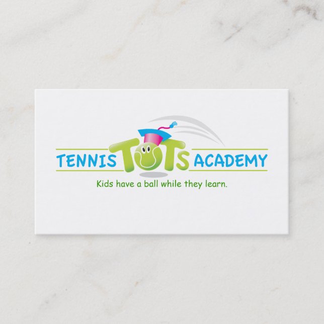 Tarjeta De Visita Bebés Academy_template del tenis (Anverso)