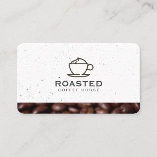 Tarjeta De Visita Bebida de café especializada / Granos de café / Ma