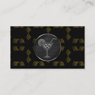 Tarjeta De Visita Bebida de cóctel   Bartender   Restaurante