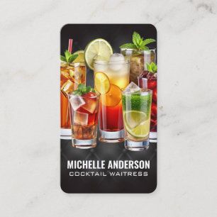 Tarjeta De Visita Bebidas Combinadas   Tapicería para Bares y Restau