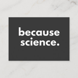 Tarjeta De Visita Because Science