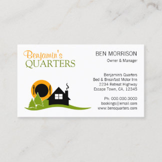 Tarjeta De Visita Bed and Breakfast B&B Business Card