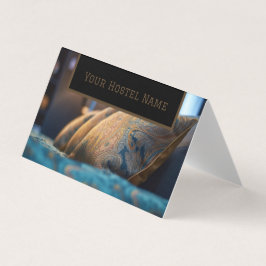 Tarjeta De Visita Bed and Breakfast Hostel Brown Photo Old Stylish