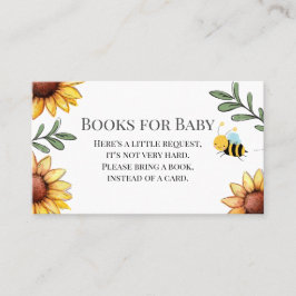 Tarjeta De Visita Bee Baby Shower Books for Baby Request