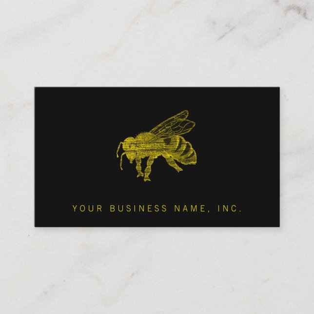 Tarjeta De Visita Bee de Letterpress (Anverso)