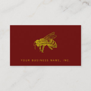Tarjeta De Visita Bee de Letterpress