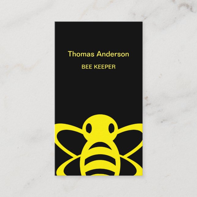 Tarjeta De Visita Bee Farm Bee Keeper (Anverso)