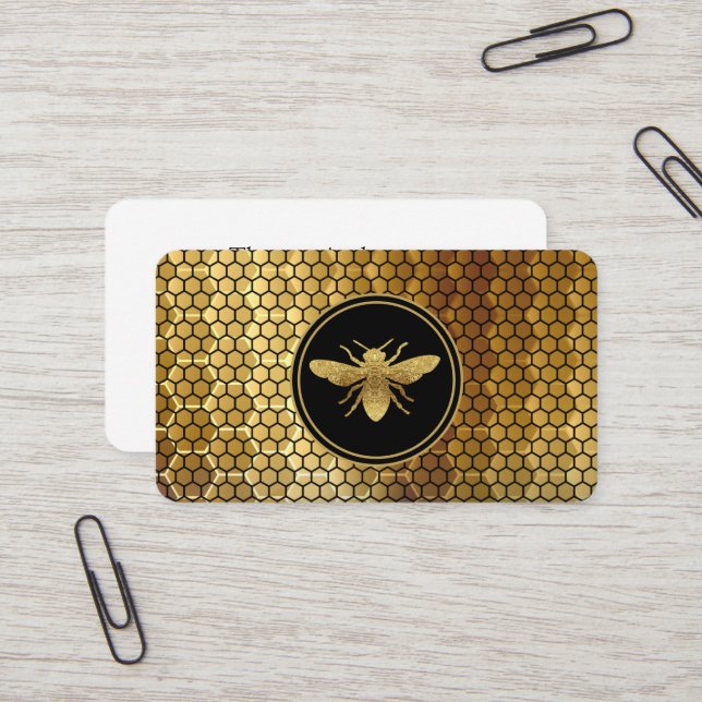 Tarjeta De Visita Bee Farm Bee Keeper Business Card (Anverso/Reverso In Situ)