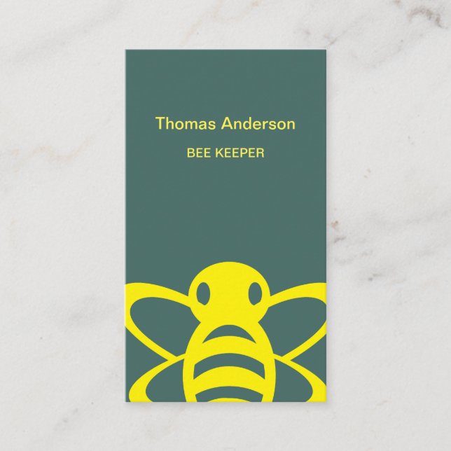 Tarjeta De Visita Bee Farm Bee Keeper Business Card (Anverso)