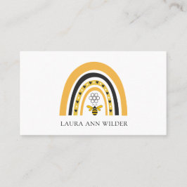 Tarjeta De Visita Bee Rainbow Business Card