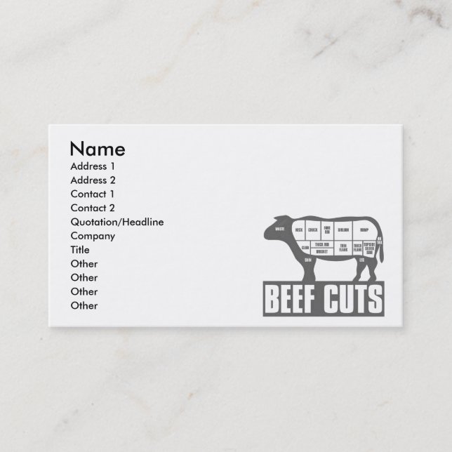 Tarjeta De Visita Beef_Cuts (Anverso)
