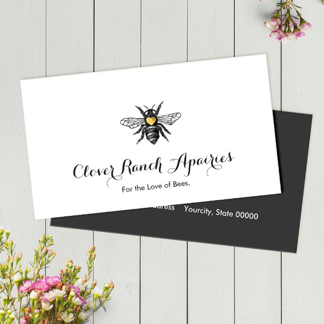 Tarjeta De Visita Beekeeper Apairy Honey Bee (Subido por el creador)