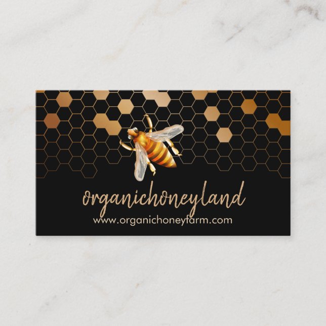Tarjeta De Visita Beekeeper Apiary (Anverso)