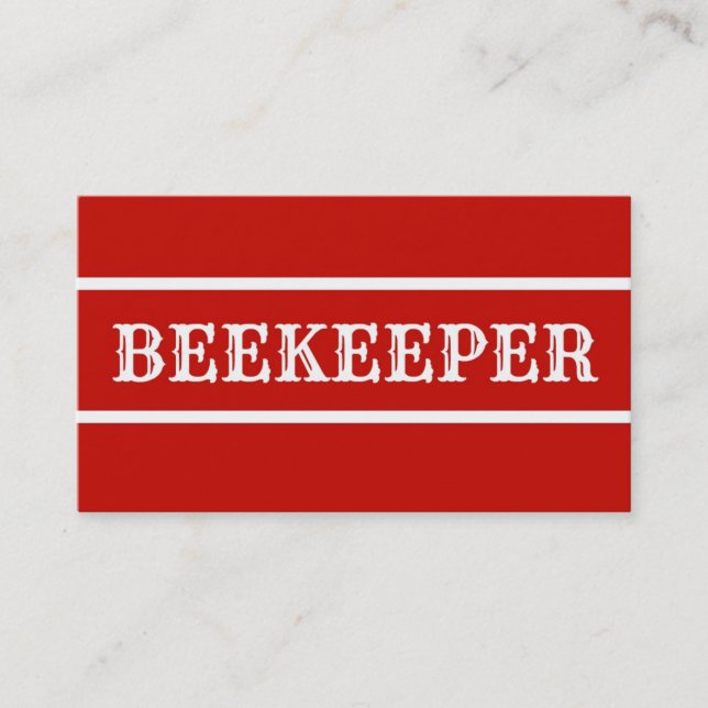 Tarjeta De Visita Beekeeper Business Card (Anverso)