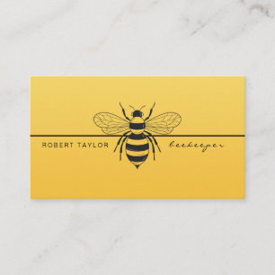 Tarjeta De Visita Beekeeper Honey Seller Bee Farm Farmer Card