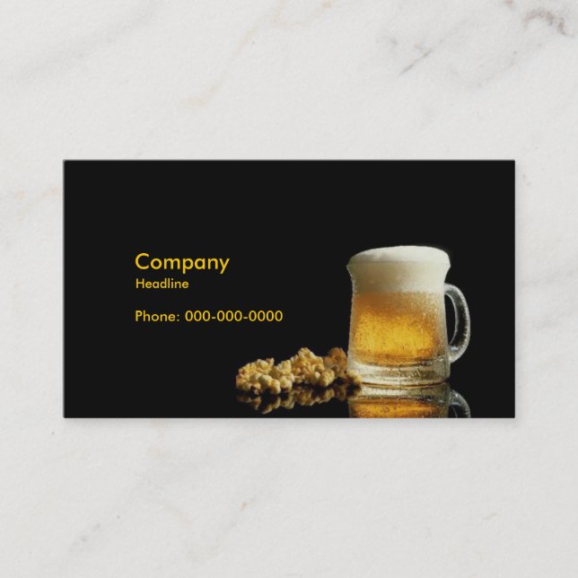 Tarjeta De Visita Beer Business Card (Anverso)