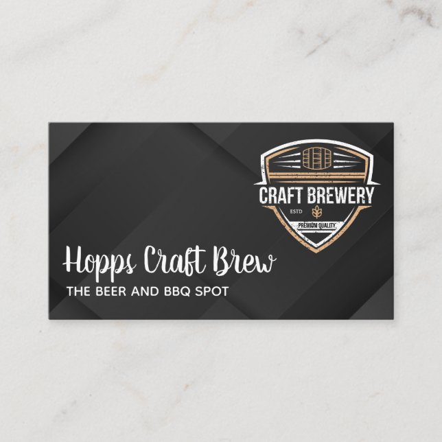 Tarjeta De Visita Beer Garden | Brewery (Anverso)
