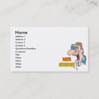 Tarjeta De Visita BEER GOGGLES diseño divertido para beber
