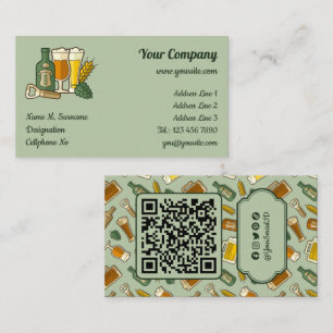 Tarjeta De Visita Beer Icons Business Card