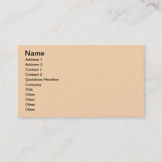 Tarjeta De Visita Beige