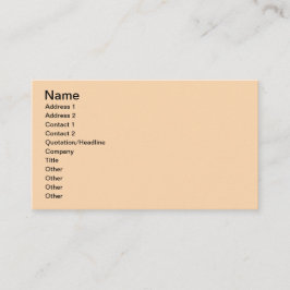 Tarjeta De Visita Beige