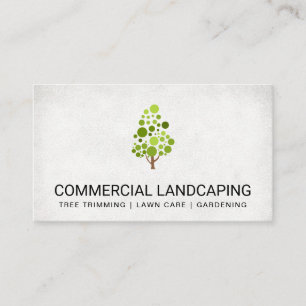 Tarjeta De Visita Beige   Árbol   Jardinería   Paisajismo