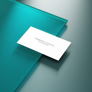 Tarjeta De Visita Beige Elegant Plant Shadow Fashion