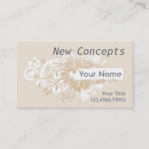Tarjeta De Visita Beige, elegante, moderno y profesional
