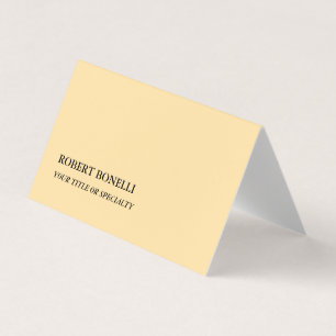 Tarjeta De Visita Beige Moderno, Minimalista y único