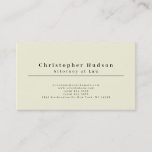 Tarjeta De Visita Beige y Almendra Simple Plano Minimalista