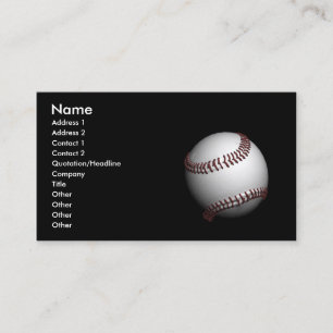 Tarjeta De Visita béisbol