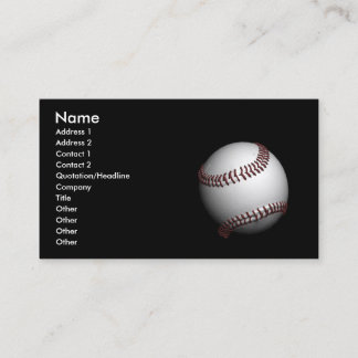 Tarjeta De Visita béisbol