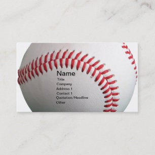Tarjeta De Visita Béisbol