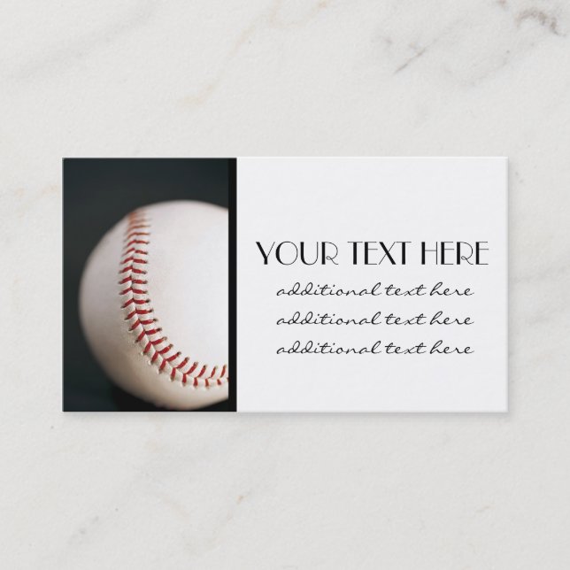 Tarjeta De Visita Béisbol (Anverso)
