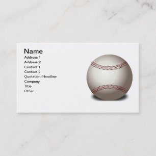 Tarjeta De Visita Béisbol
