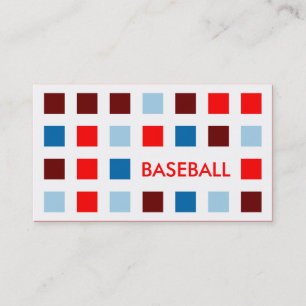 Tarjeta De Visita BÉISBOL (cuadrados mod)